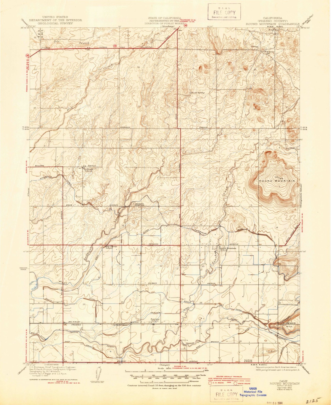Topographic sheet of Riverbend, surveyed 1922