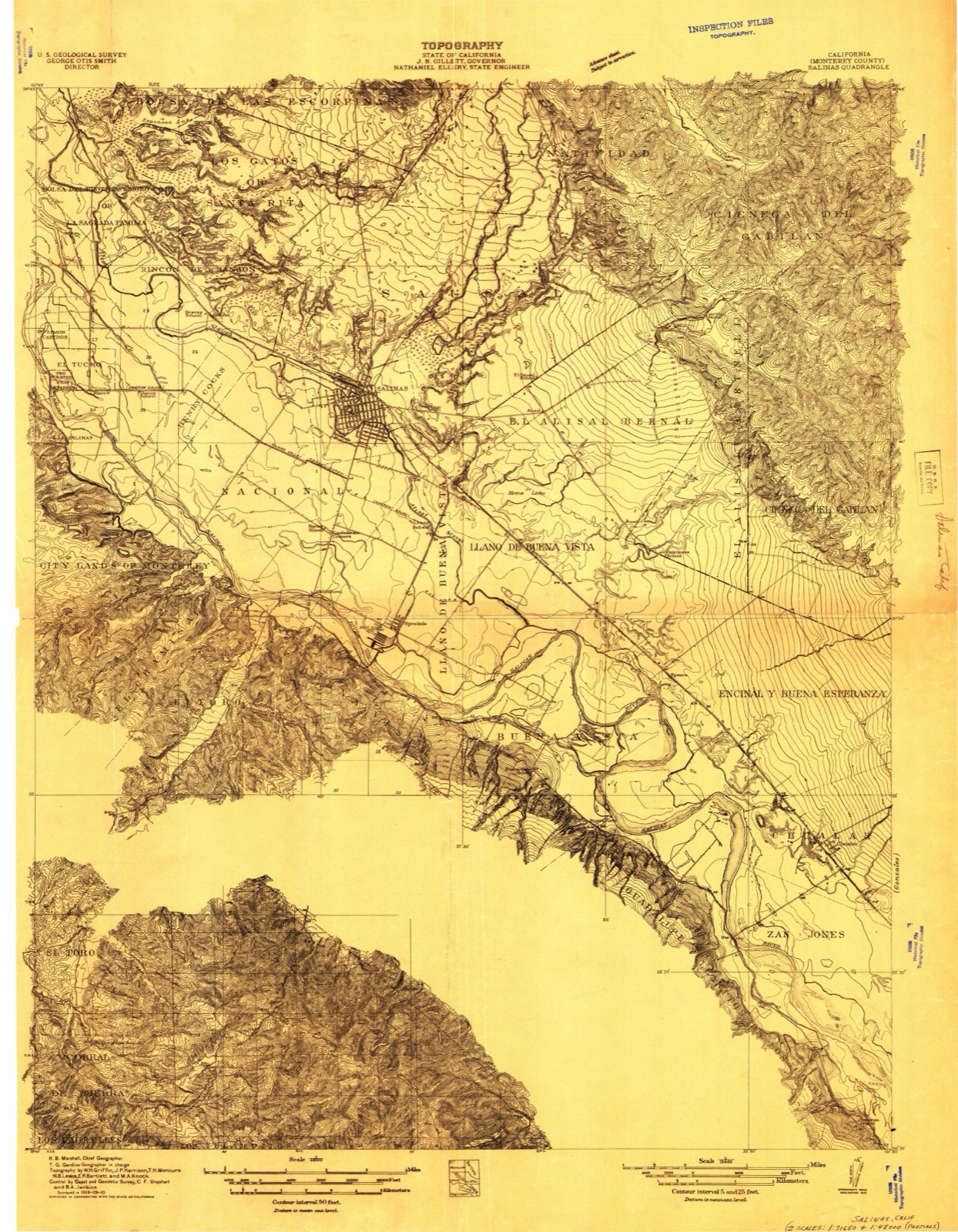 Topographic sheet of Creekside, surveyed 1910