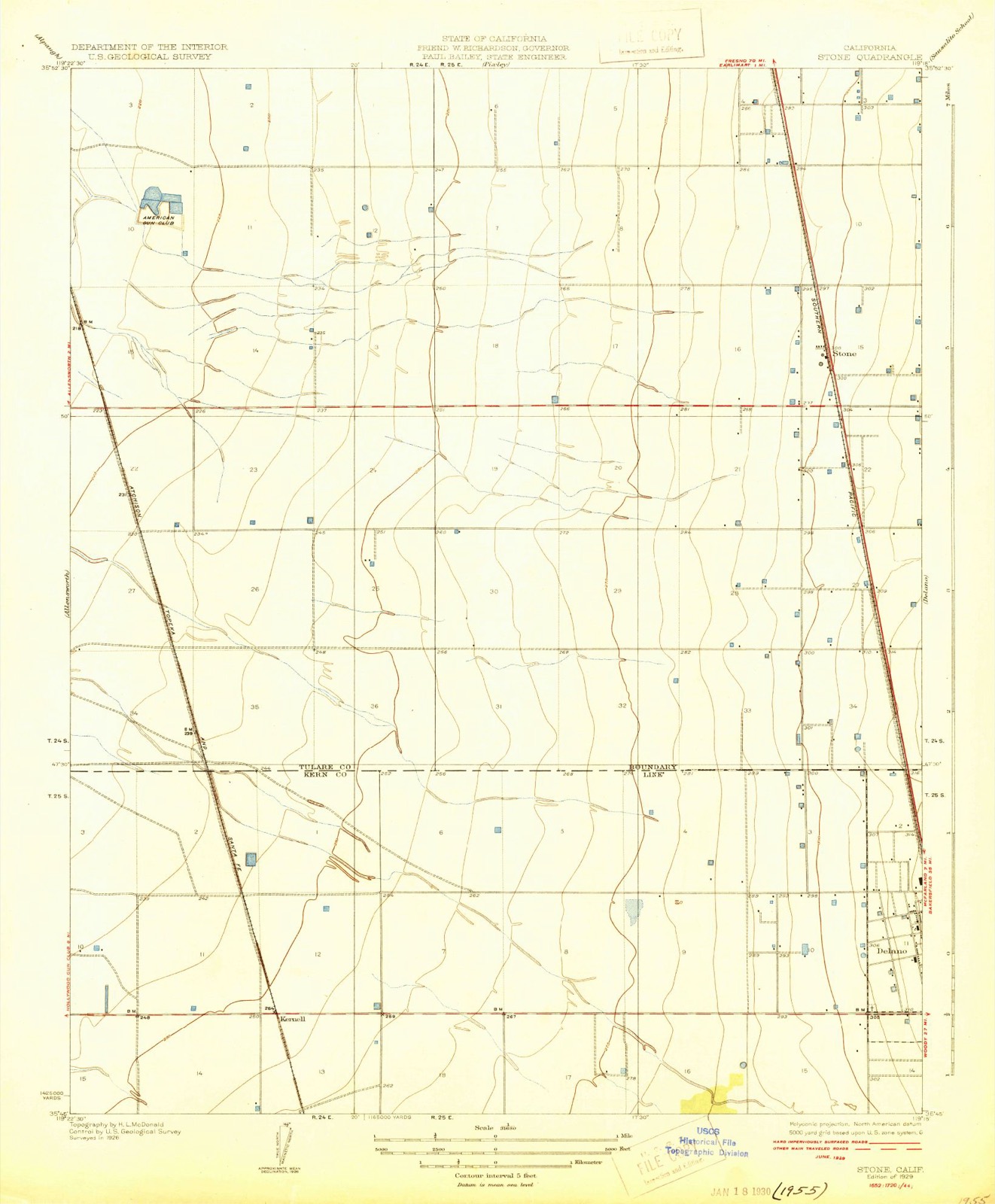 Topographic sheet of Radnor, surveyed 1929