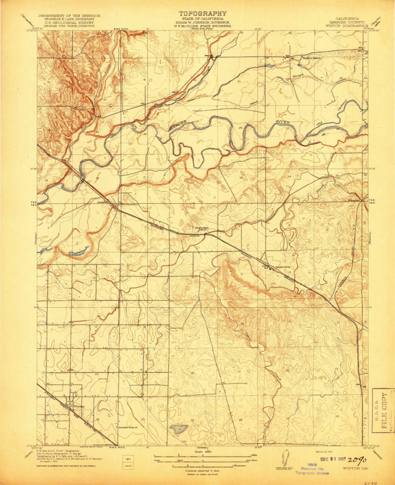 Topographic sheet of Edendale (historical), surveyed 1917