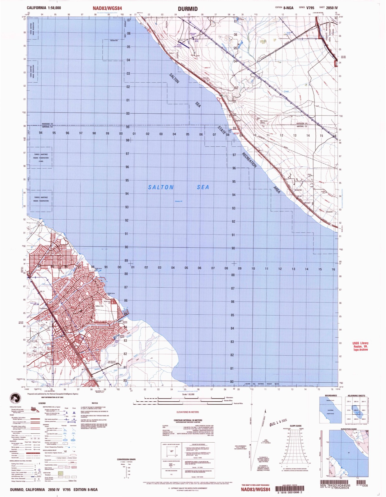 Topographic sheet of Durmid, surveyed 2002