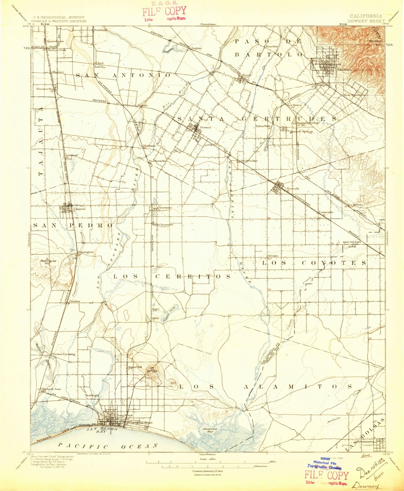 Topographic sheet of Halcon, surveyed 1896