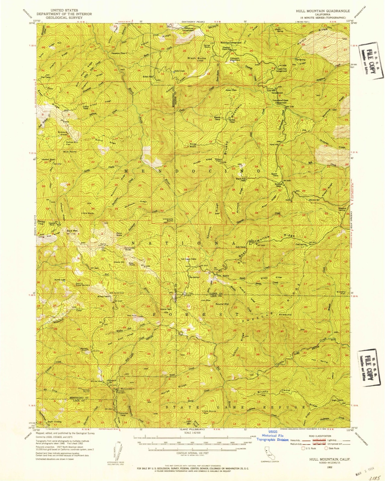 Topographic sheet of Keller Place, surveyed 1952