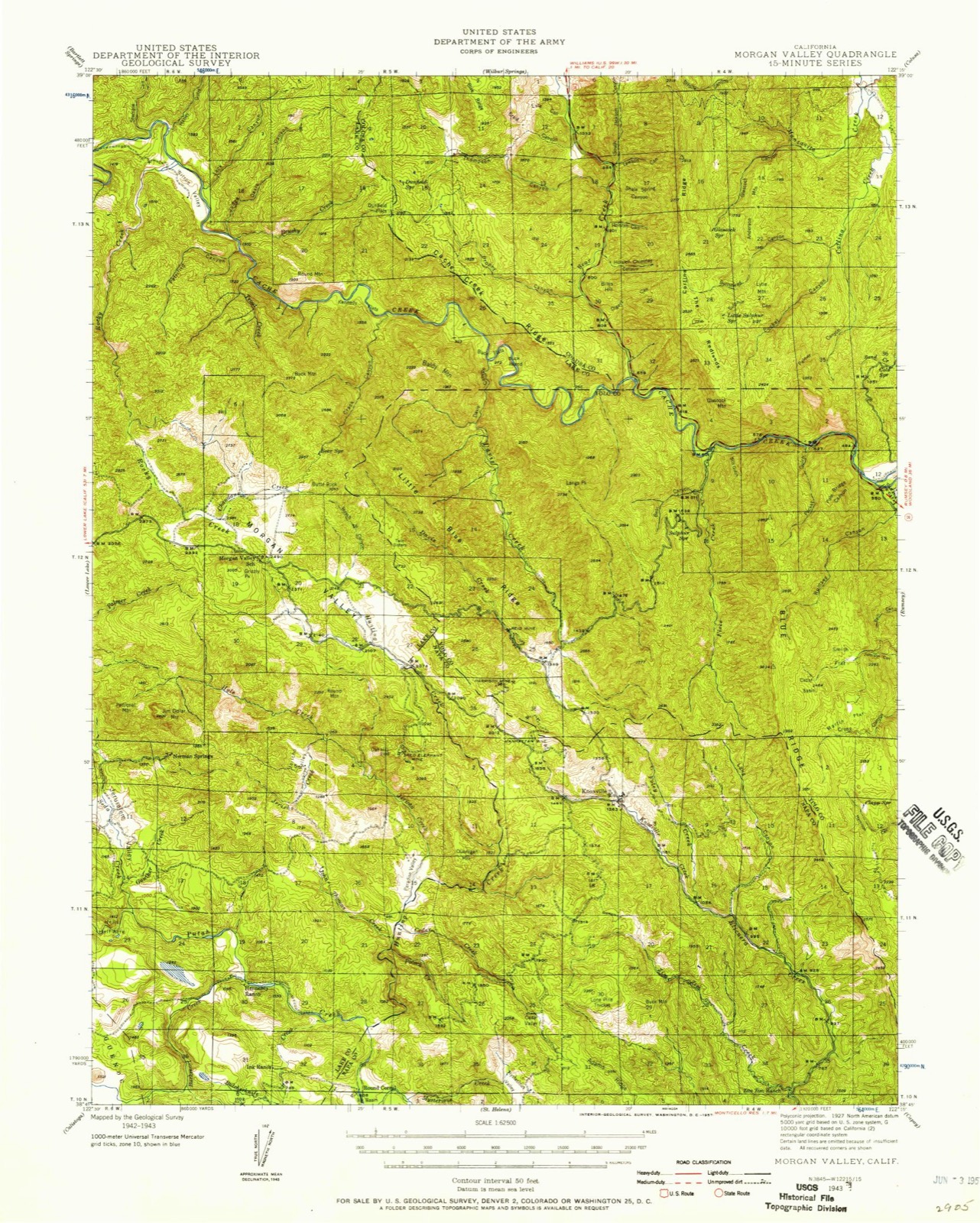Topographic sheet of Knoxville, surveyed 1943