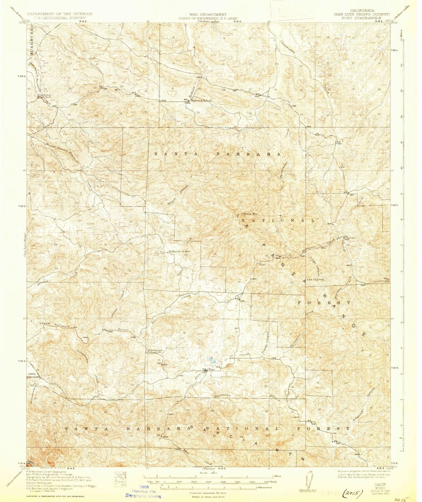 Topographic sheet of Wilson Corner, surveyed 1922