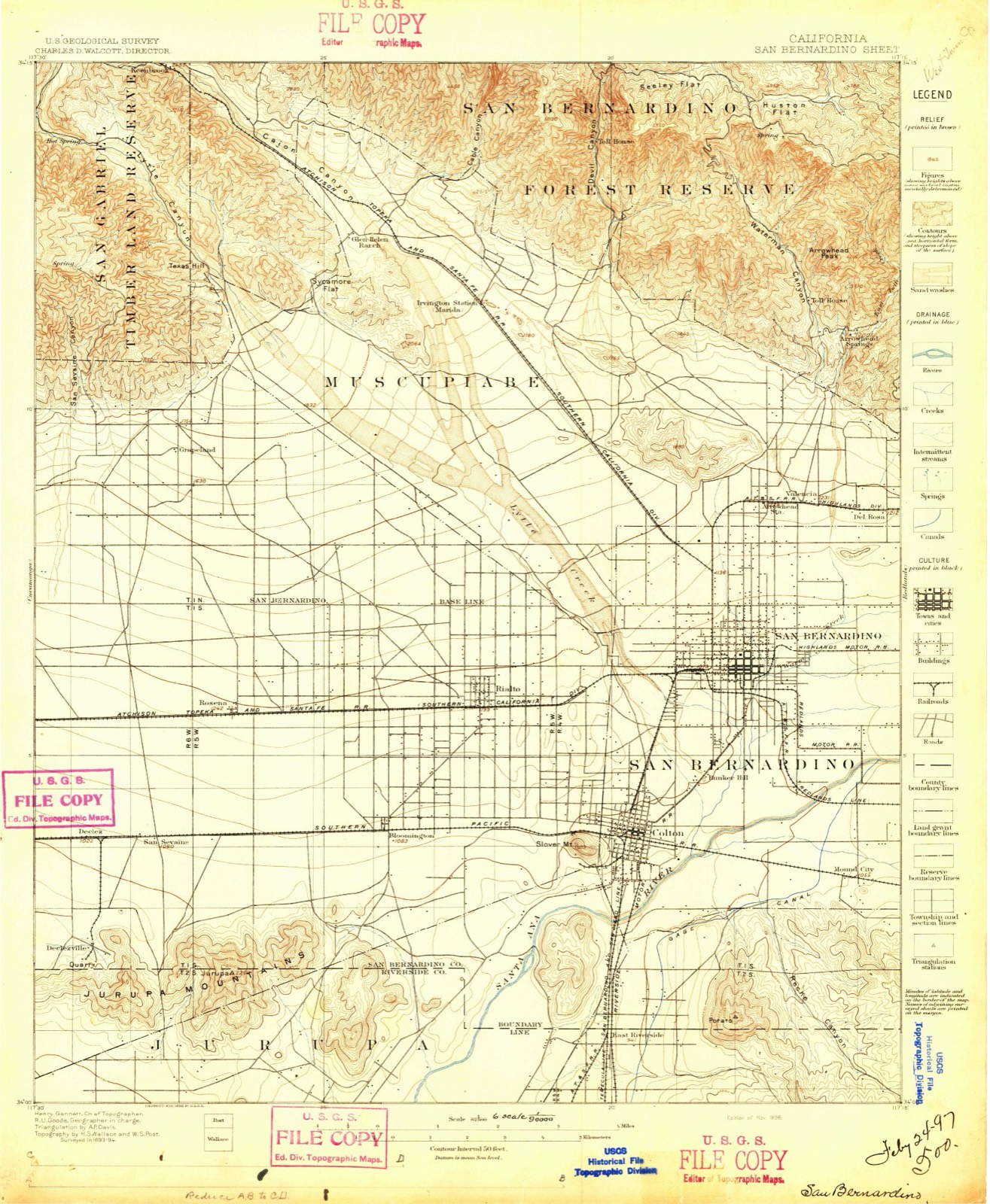 Topographic sheet of Ormand, surveyed 1896