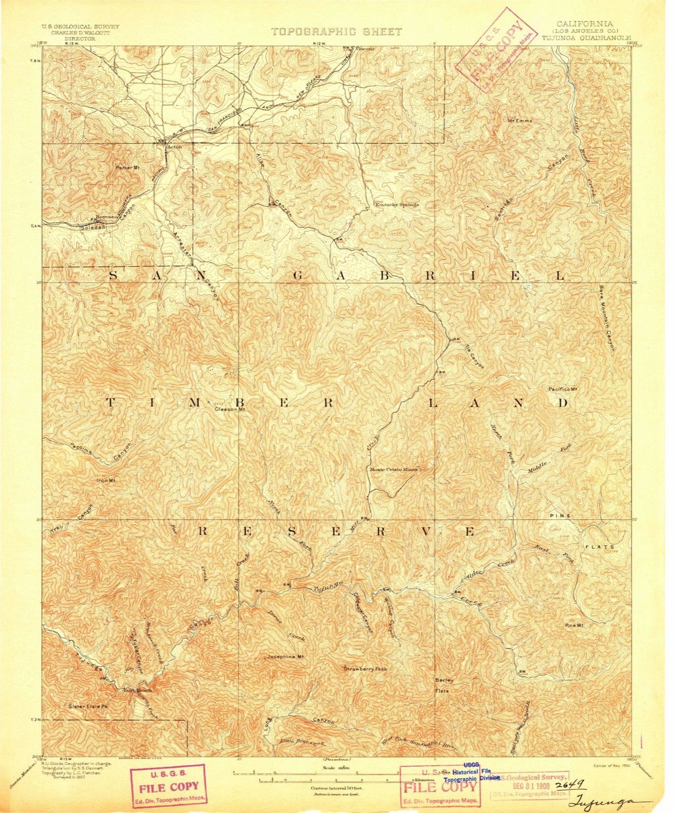 Topographic sheet of Ravenna, surveyed 1900