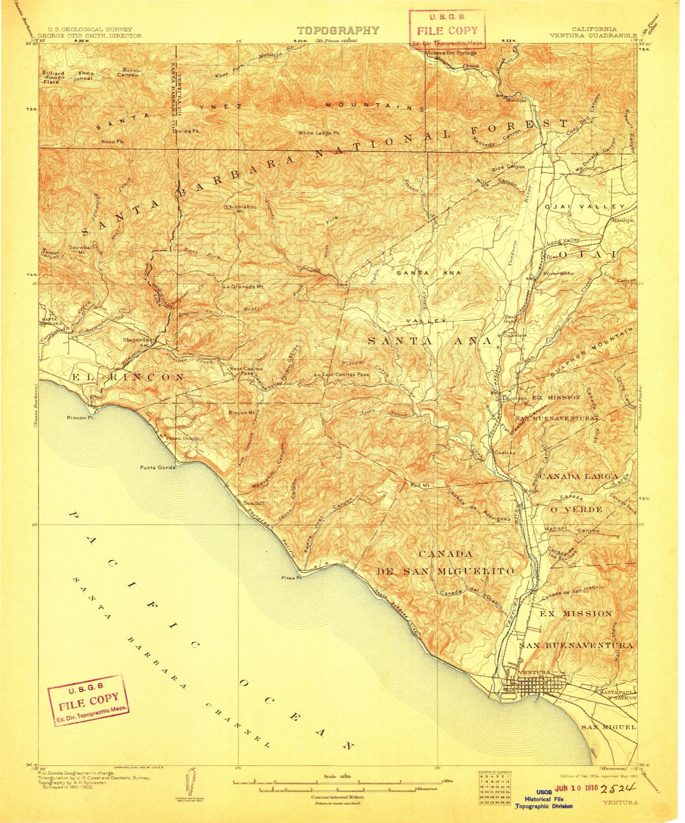 Topographic sheet of Dulah, surveyed 1904