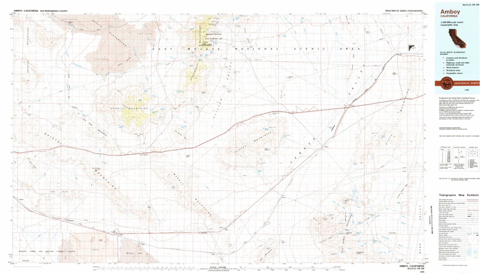 Topographic sheet of Bagdad, surveyed 1985