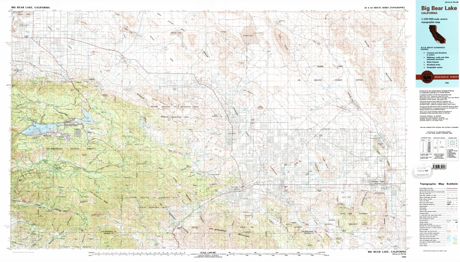 Topographic sheet of Harmony Acres, surveyed 1982