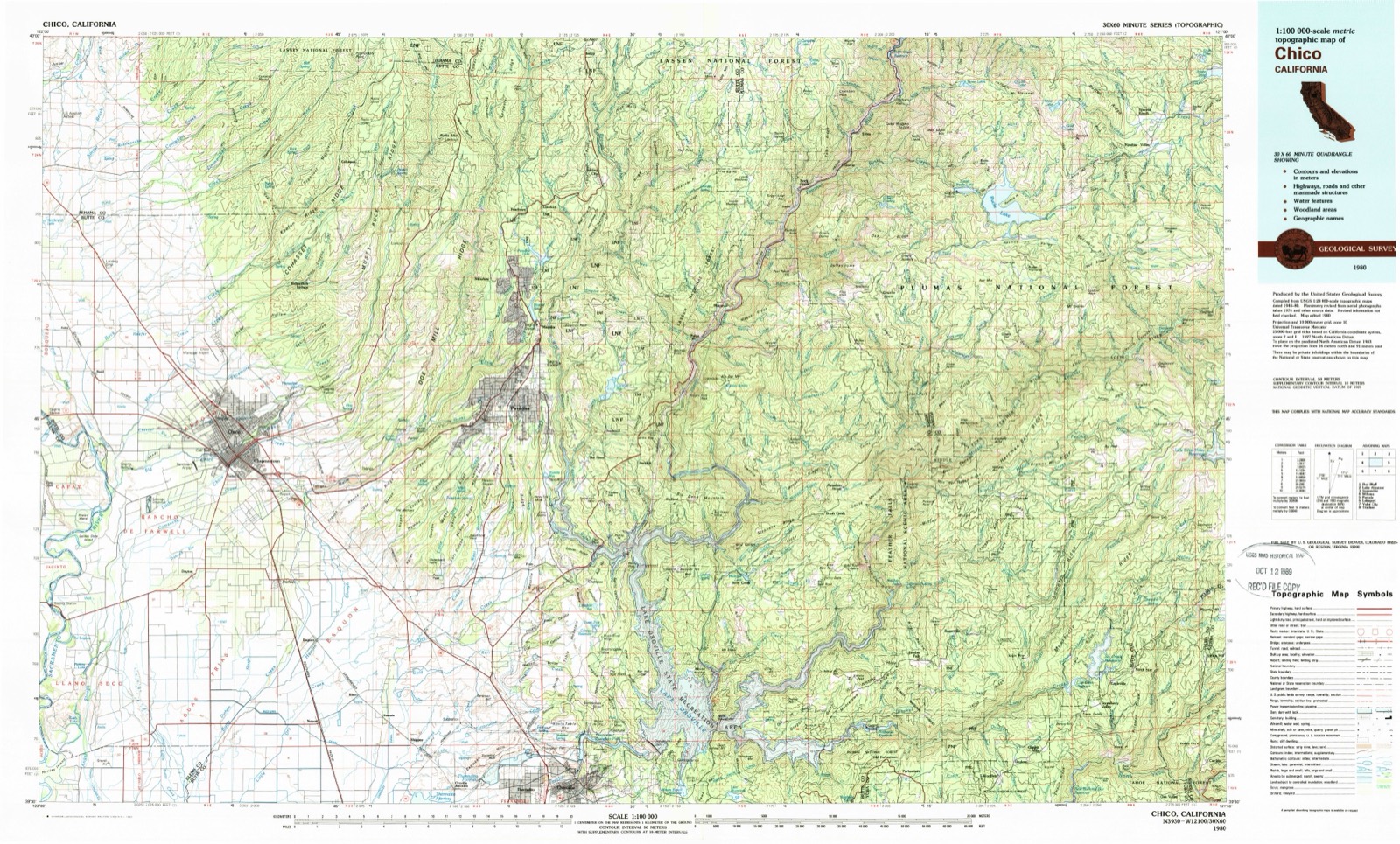 Topographic sheet of Barber, surveyed 1980