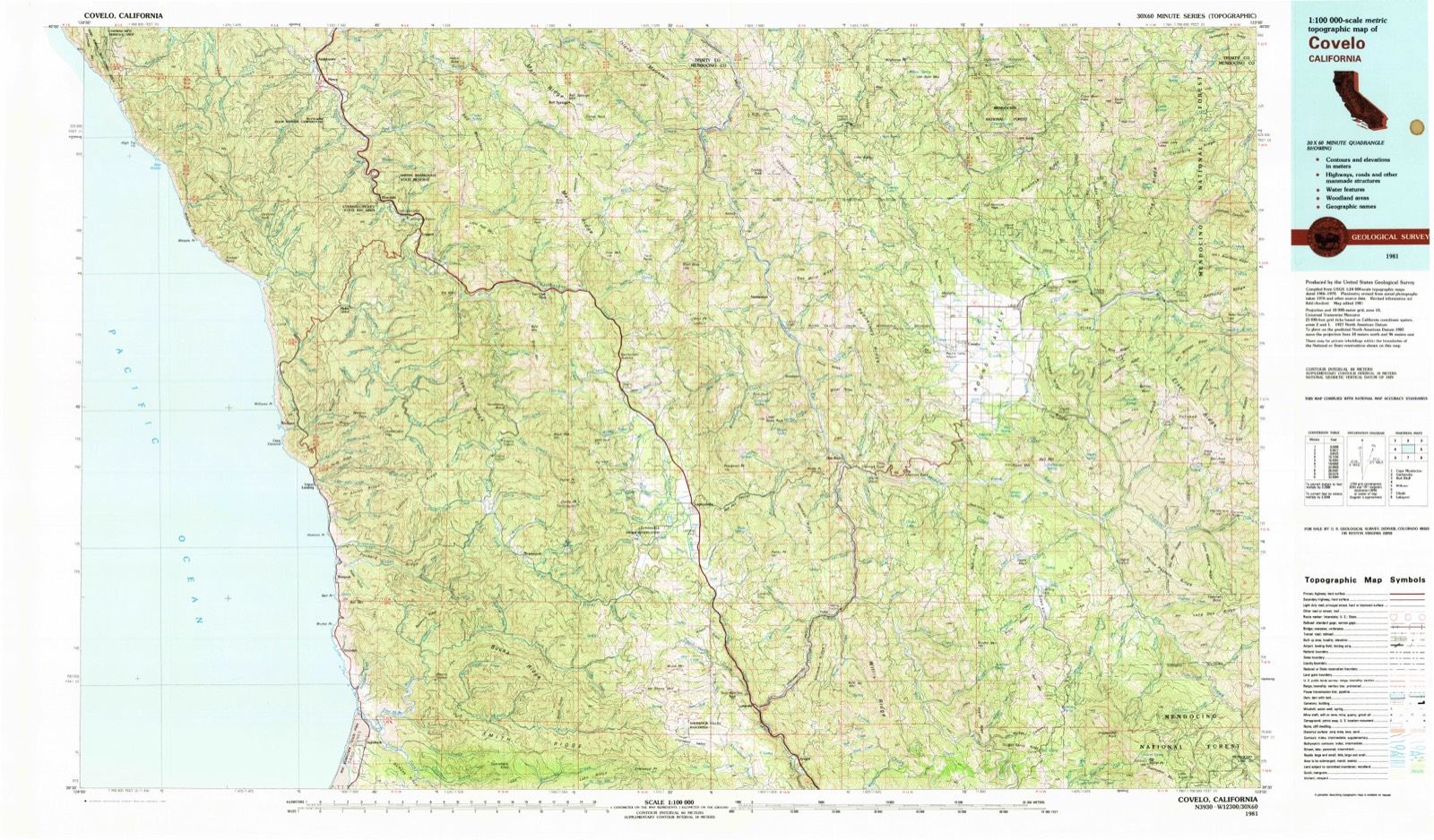 Topographic sheet of DeHaven, surveyed 1981