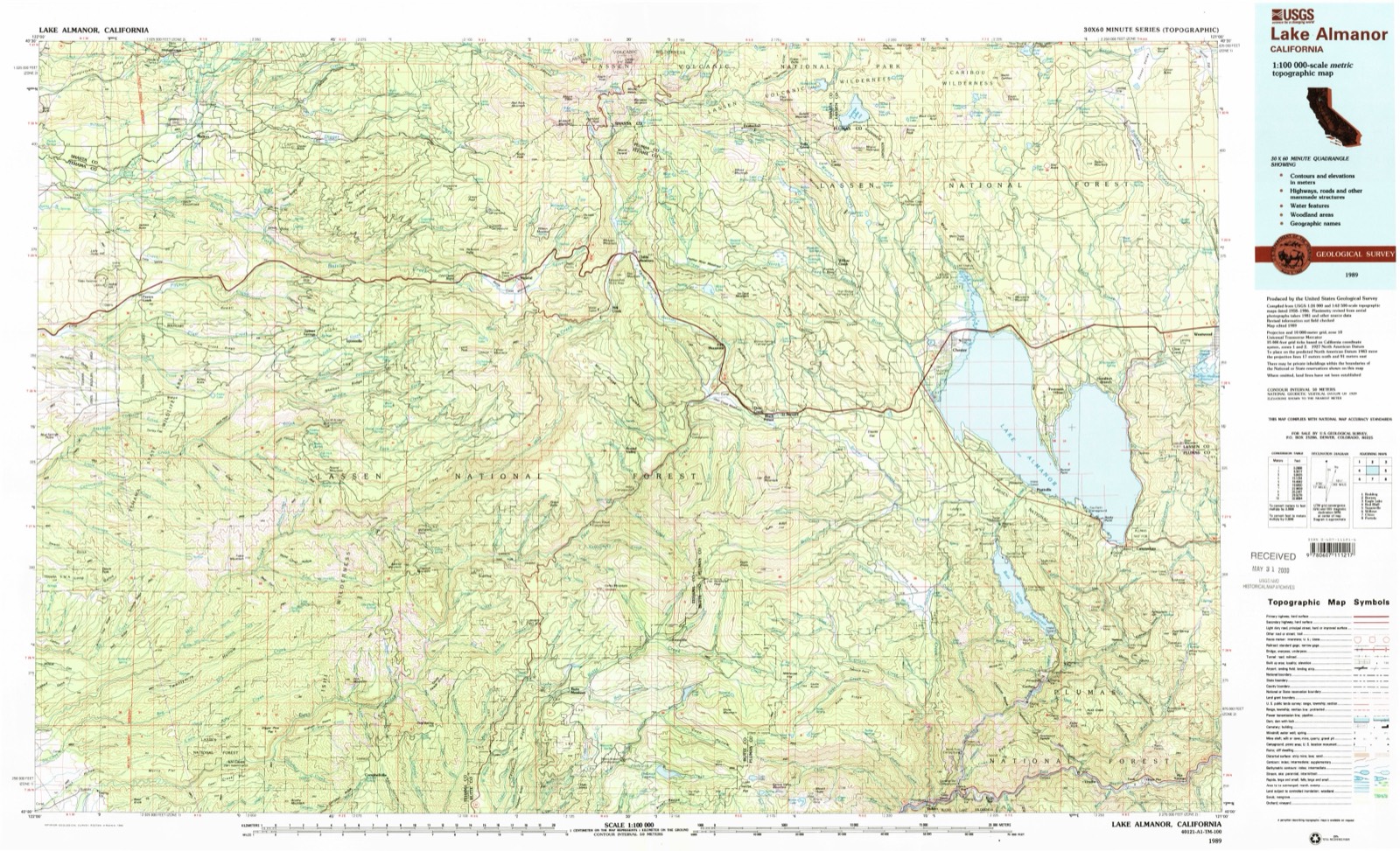 Topographic sheet of Favinger Place, surveyed 1989