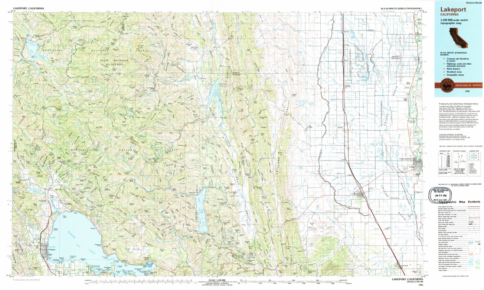 Topographic sheet of Codora, surveyed 1994