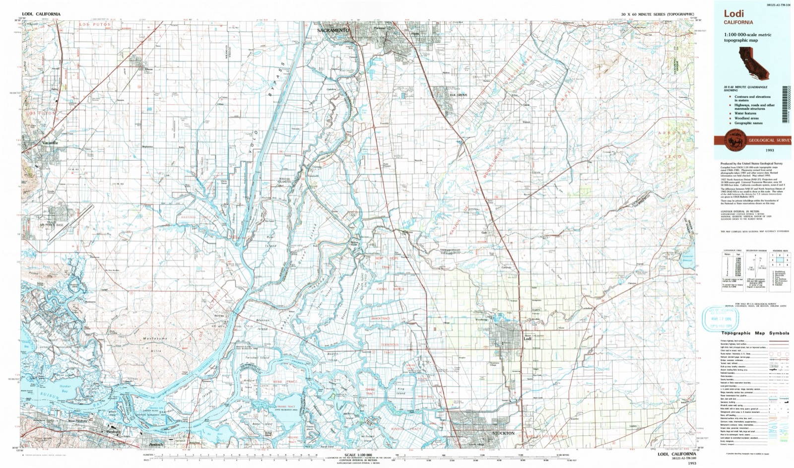 Topographic sheet of Dutton, surveyed 1993