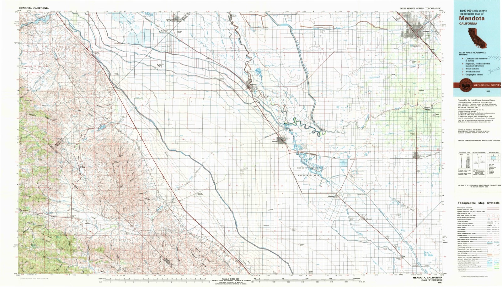 Topographic sheet of Brito, surveyed 1982