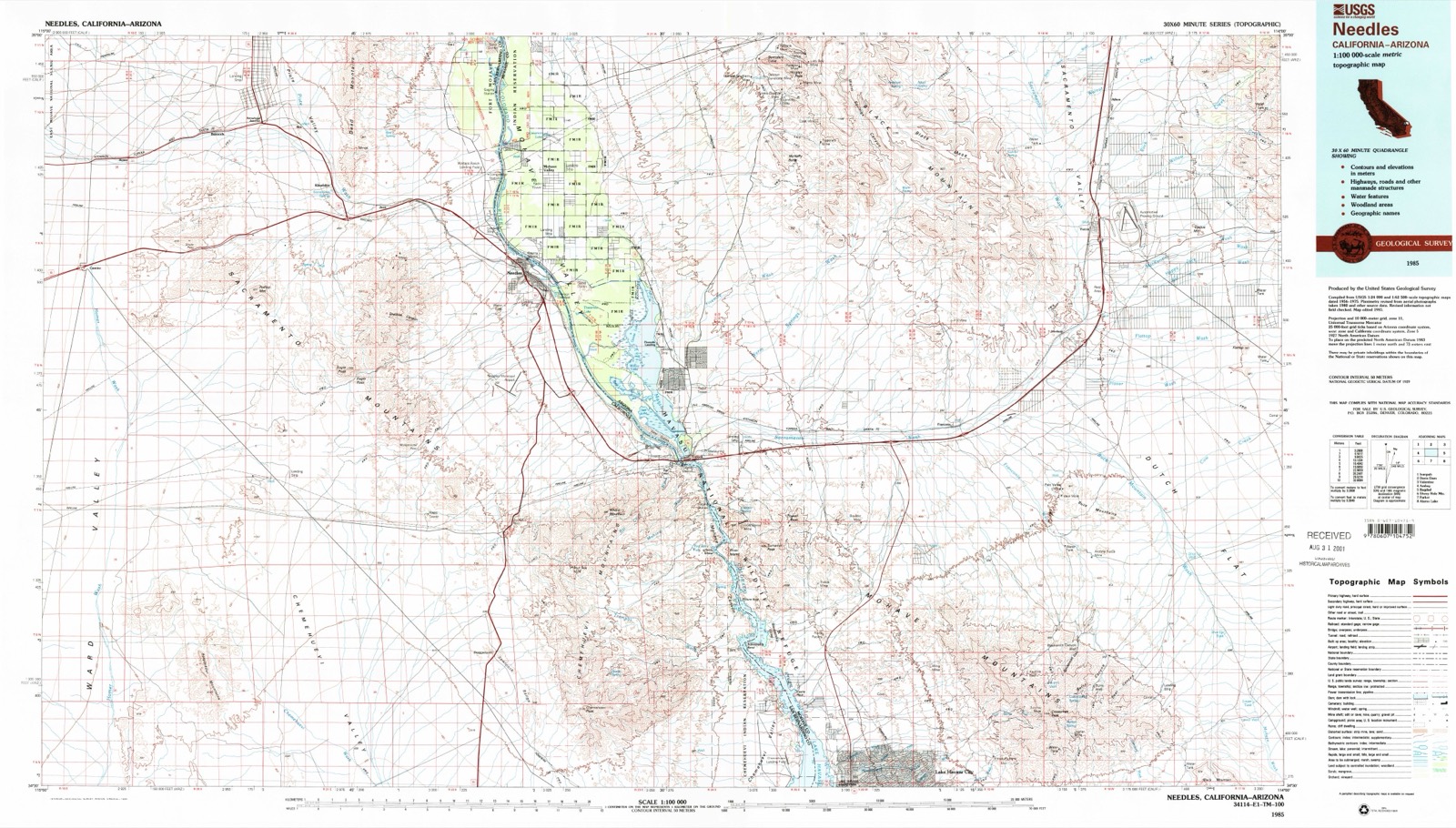 Topographic sheet of Homer, surveyed 1985