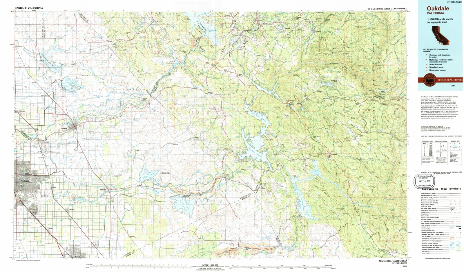 Topographic sheet of Barrett, surveyed 1994