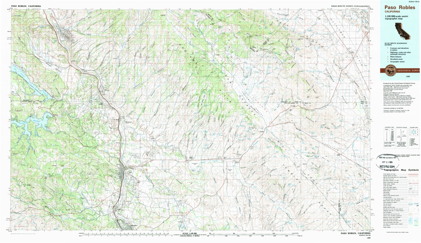 Topographic sheet of Annette, surveyed 1989