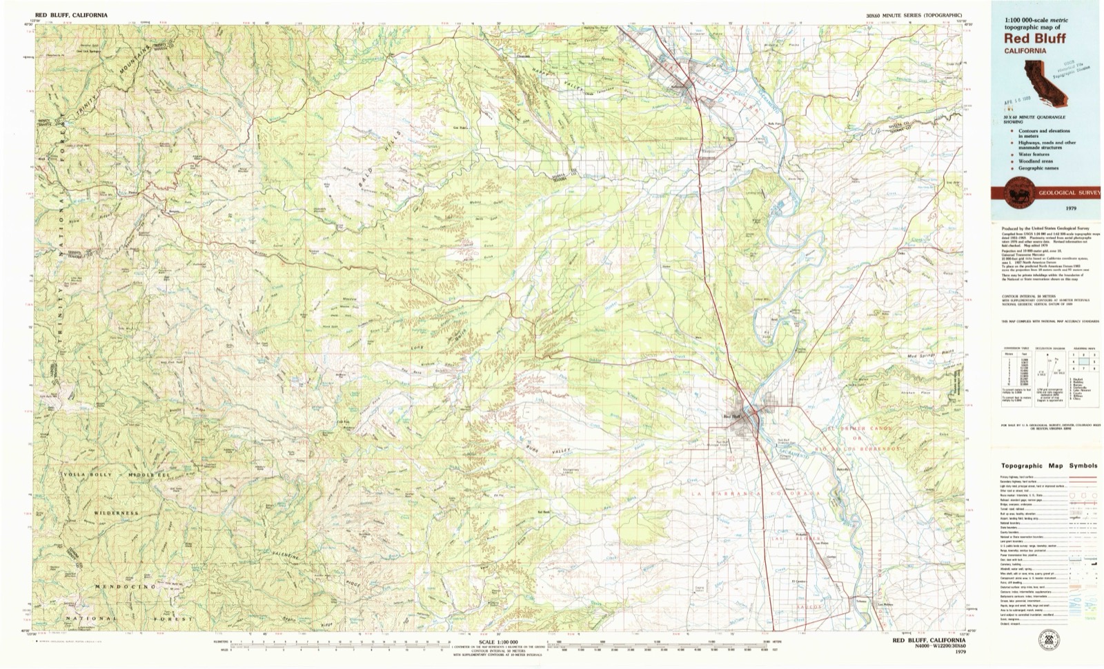 Topographic sheet of Dales, surveyed 1979