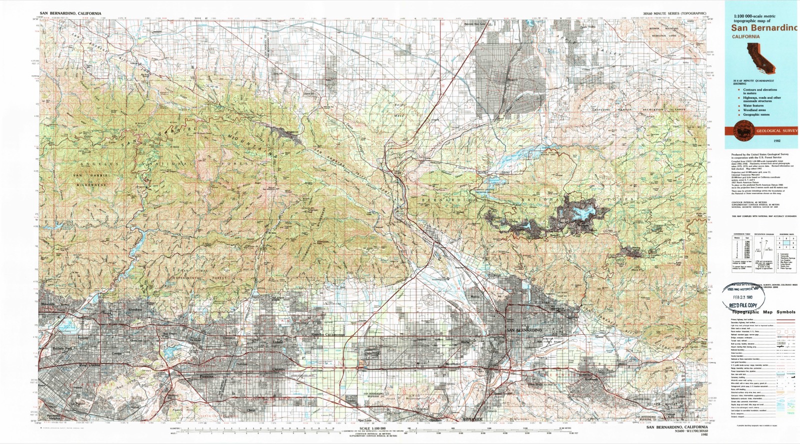 Topographic sheet of Ormand, surveyed 1982