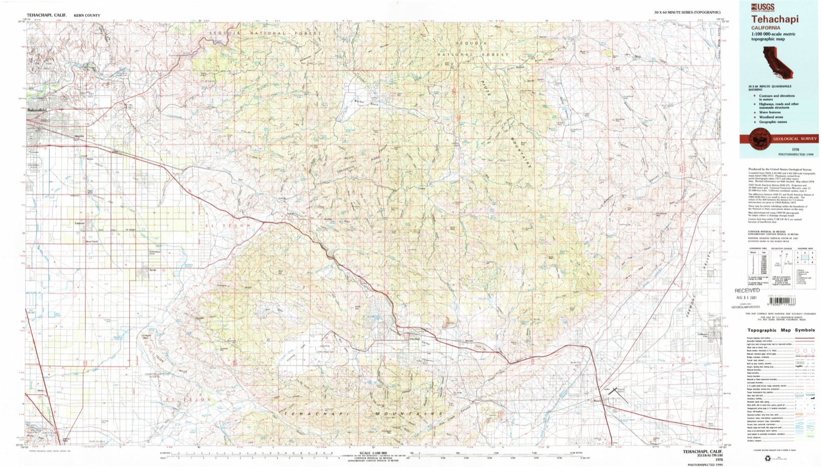 Topographic sheet of Claraville, surveyed 1978