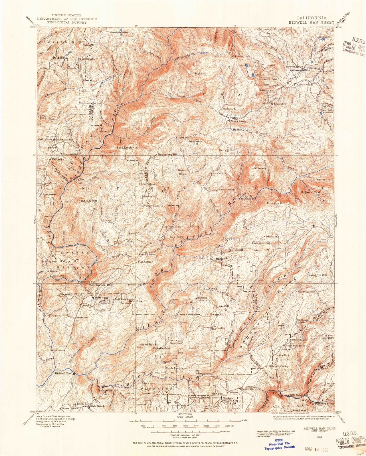 Topographic sheet of Rogerville, surveyed 1888