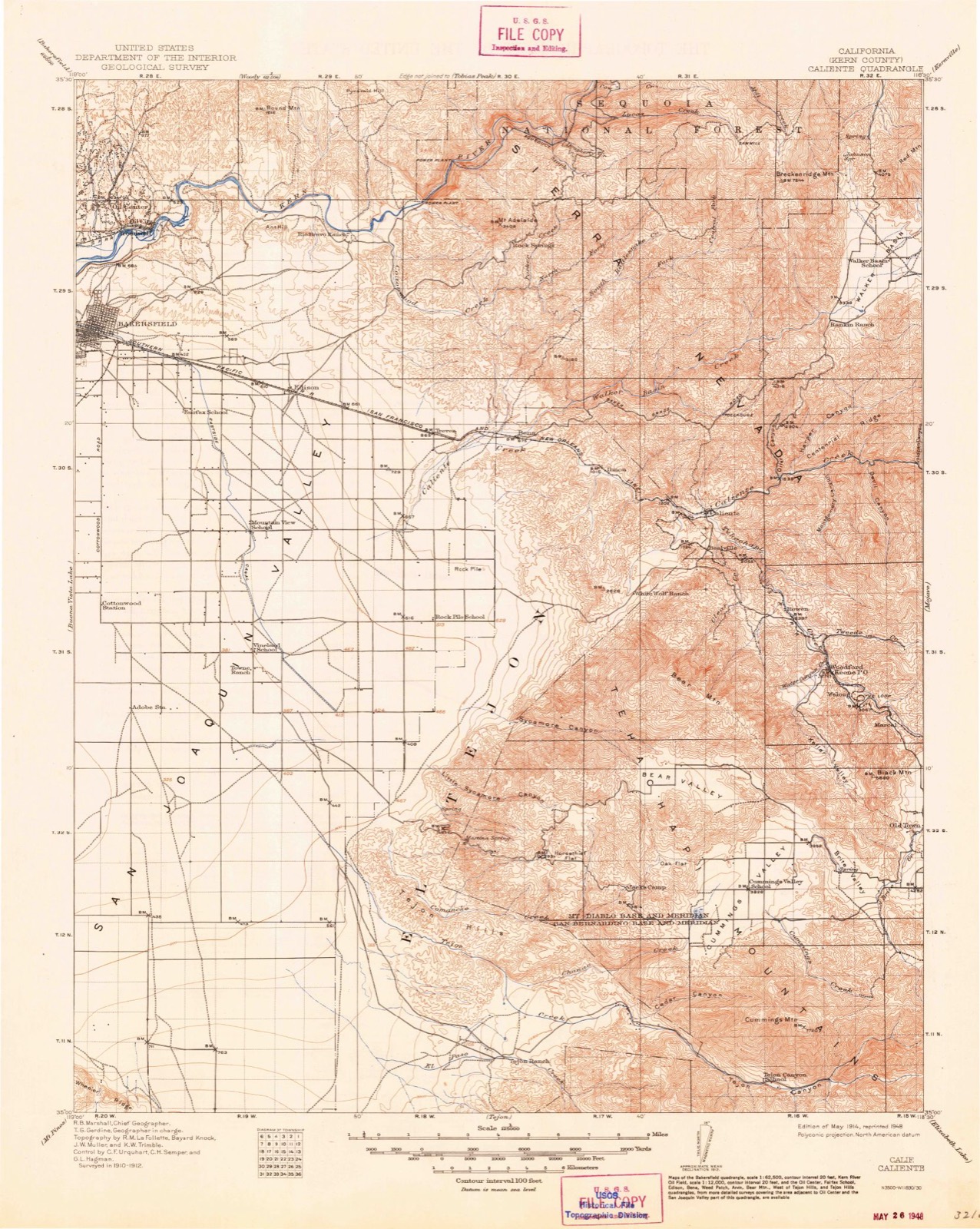 Topographic sheet of Patch, surveyed 1914