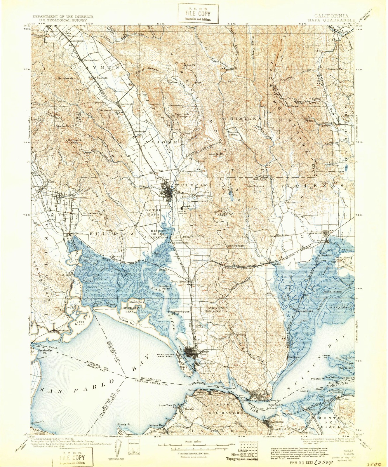 Topographic sheet of Middleton, surveyed 1902