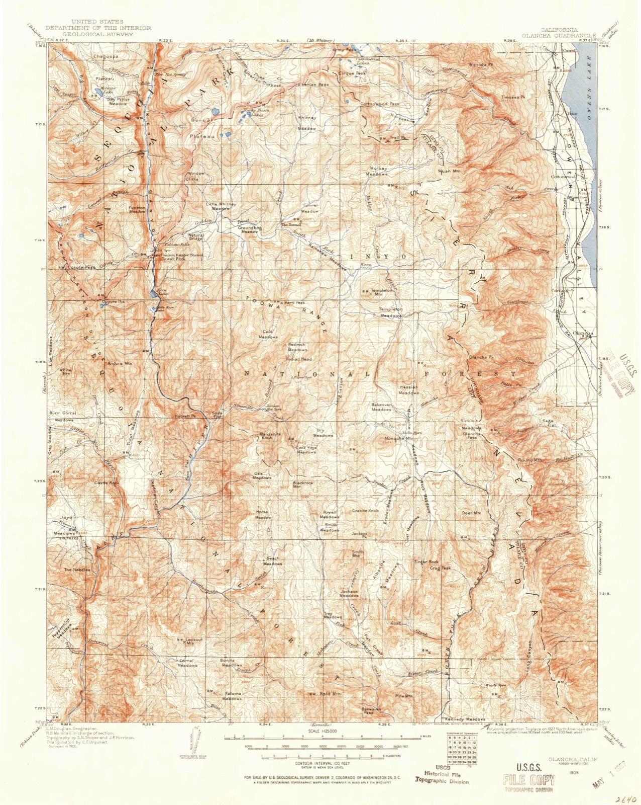 Topographic sheet of Bartlett, surveyed 1905