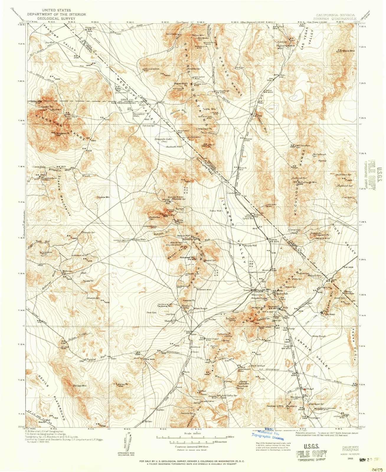 Topographic sheet of Hart (historical), surveyed 1910