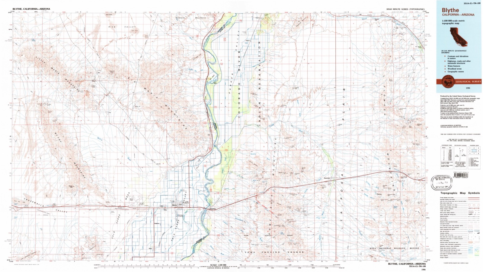 Topographic sheet of Inca, surveyed 1986