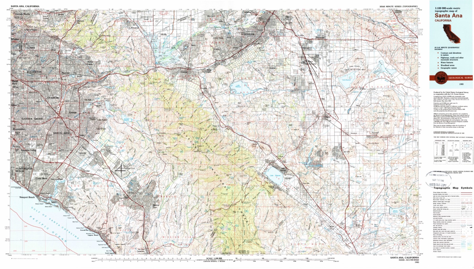 Topographic sheet of Clair, surveyed 1983