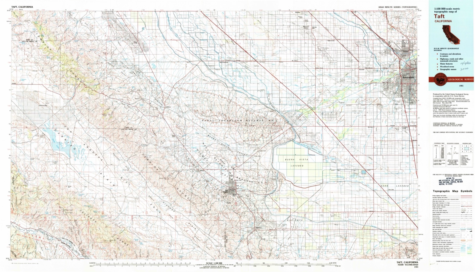 Topographic sheet of Una, surveyed 1981