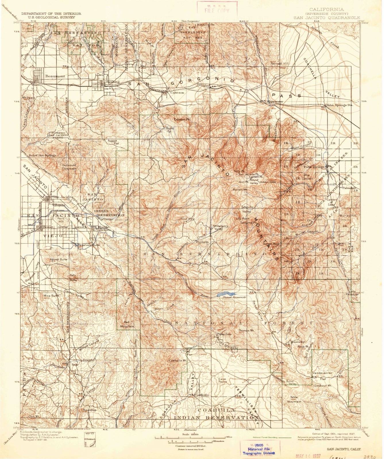 Topographic sheet of Mons, surveyed 1901