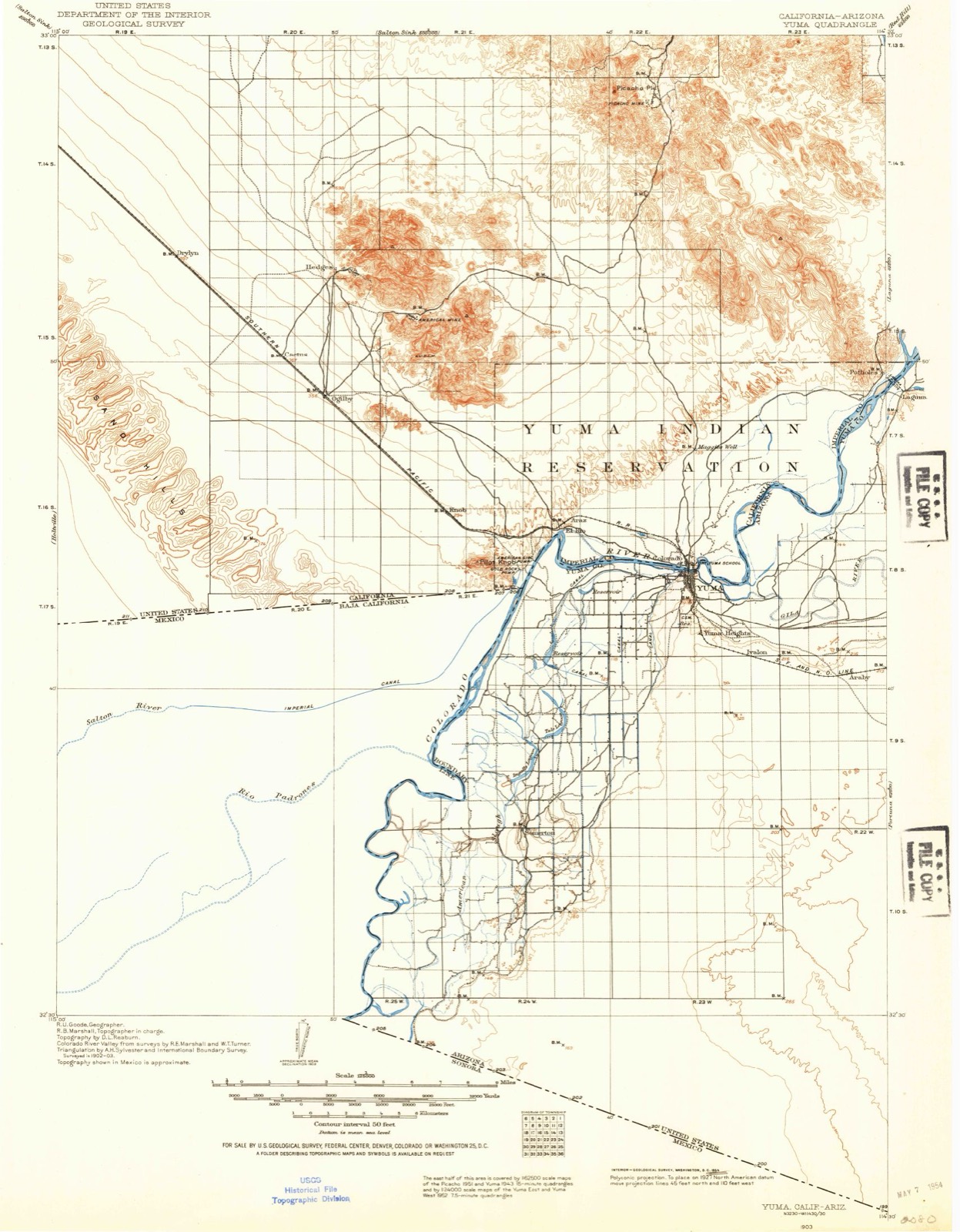 Topographic sheet of Ross Corner, surveyed 1903