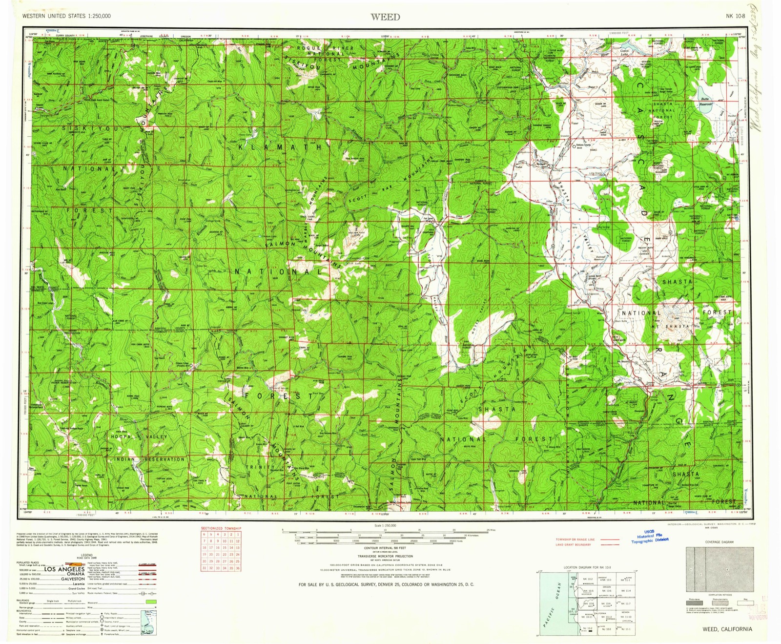 Topographic sheet of Summerville, surveyed 1948