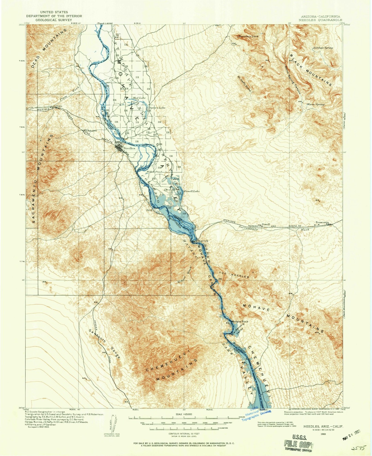 Topographic sheet of Parker Junction, surveyed 1903