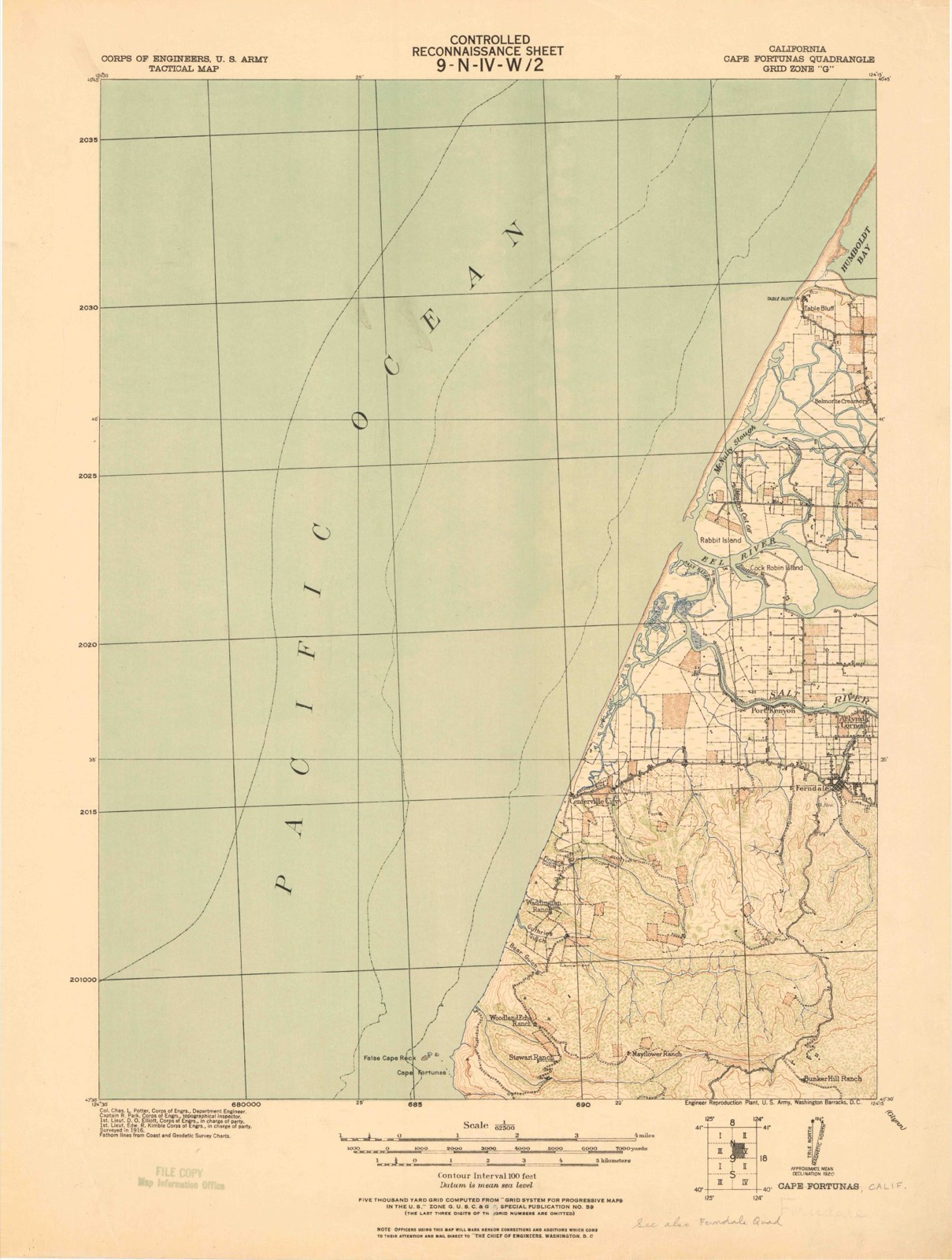 Topographic sheet covering Shaw House, surveyed 1916