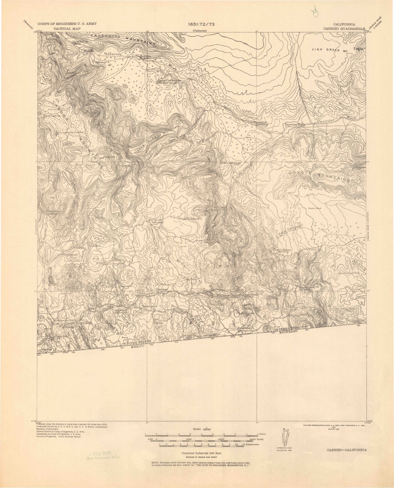 Topographic sheet of Cameron Corners, surveyed 1931