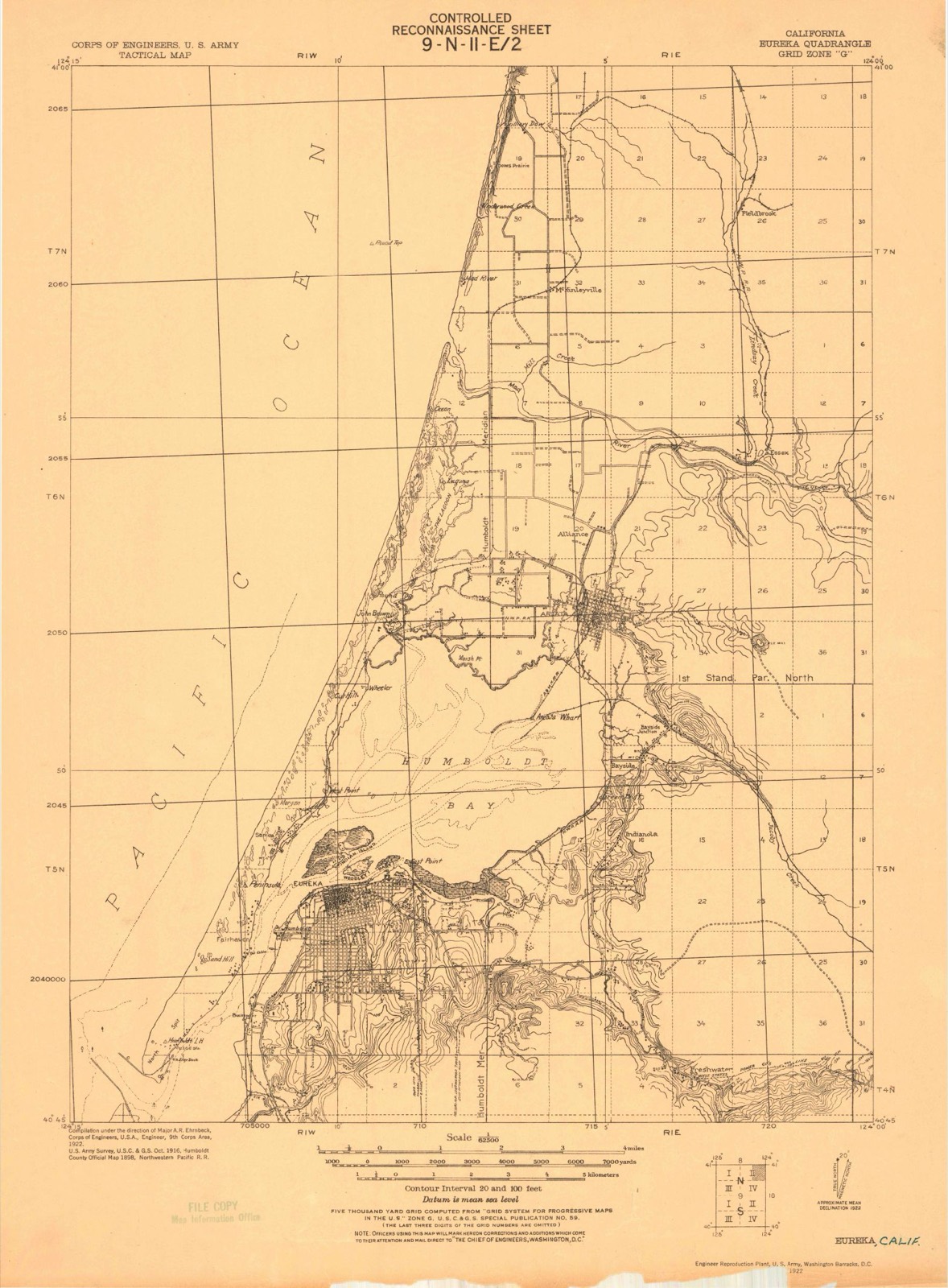 Topographic sheet of Samoa, surveyed 1922