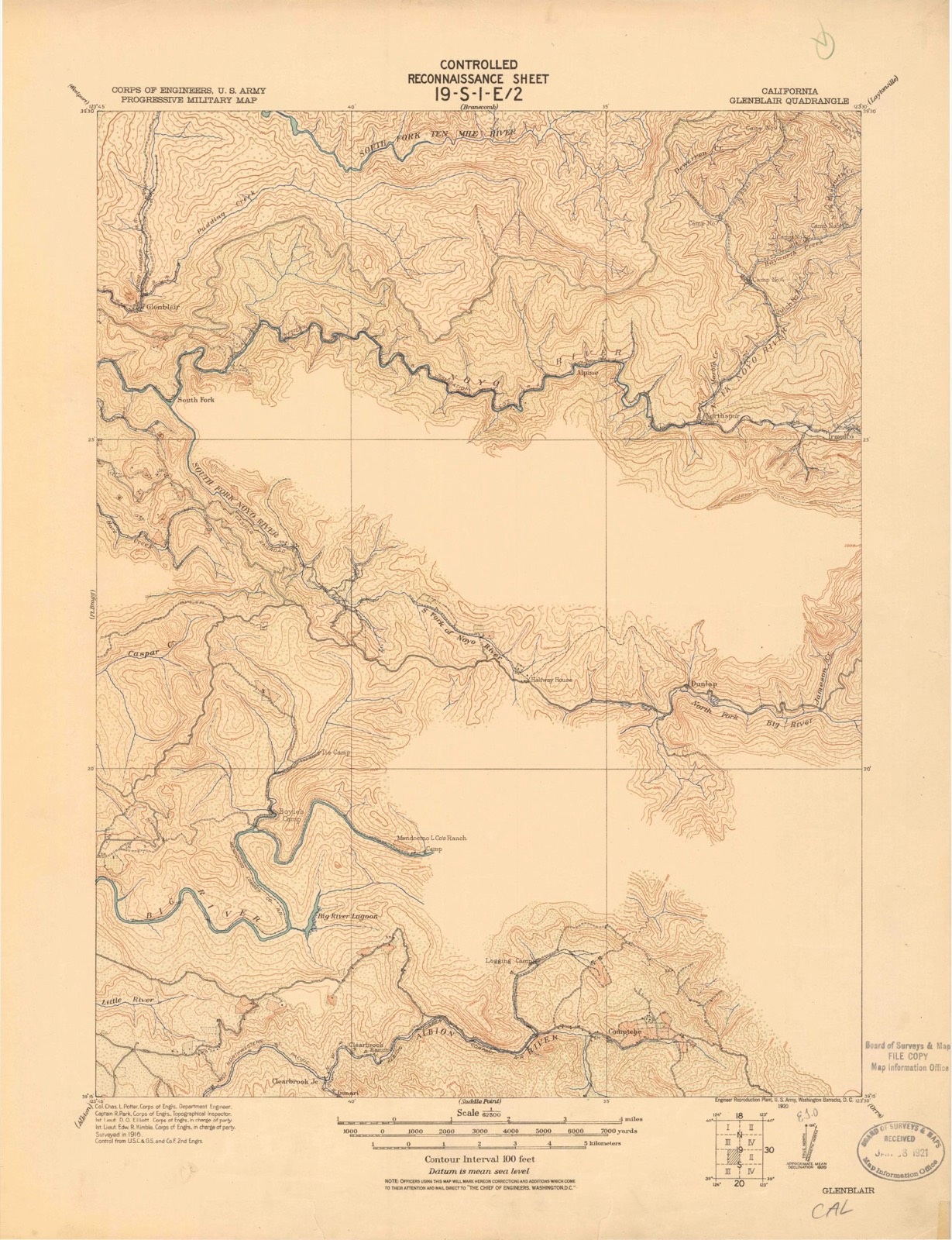 Topographic sheet of Melbourne, surveyed 1920
