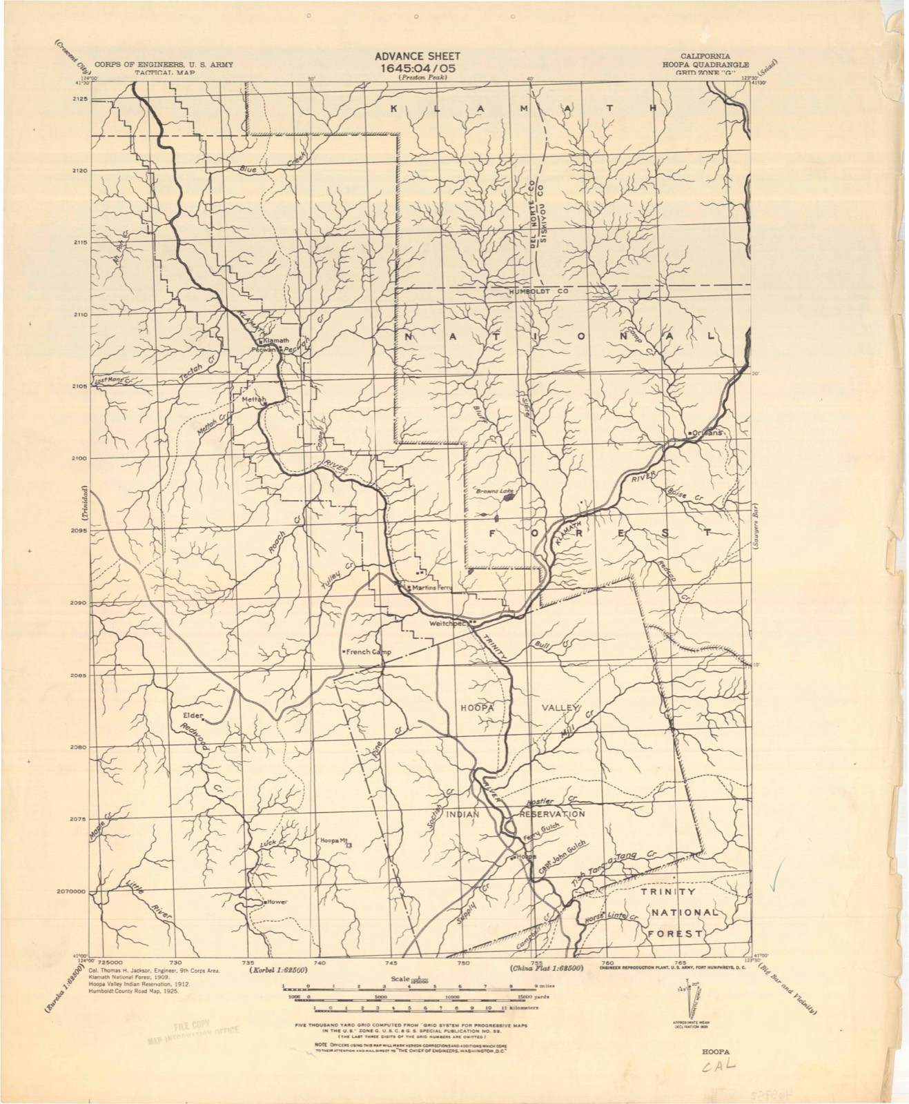 Topographic sheet covering Lyons Ranches Historic District, surveyed 1925