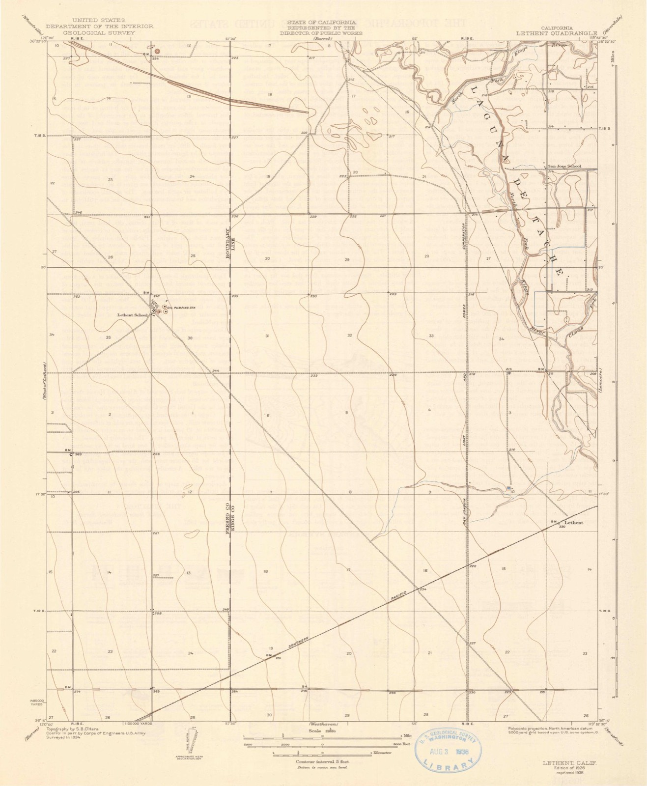 Topographic sheet of Lethent (historical), surveyed 1926