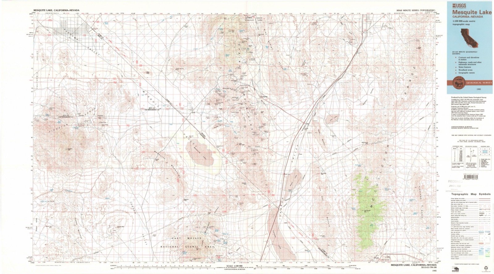 Topographic sheet of Charleston View, surveyed 1985