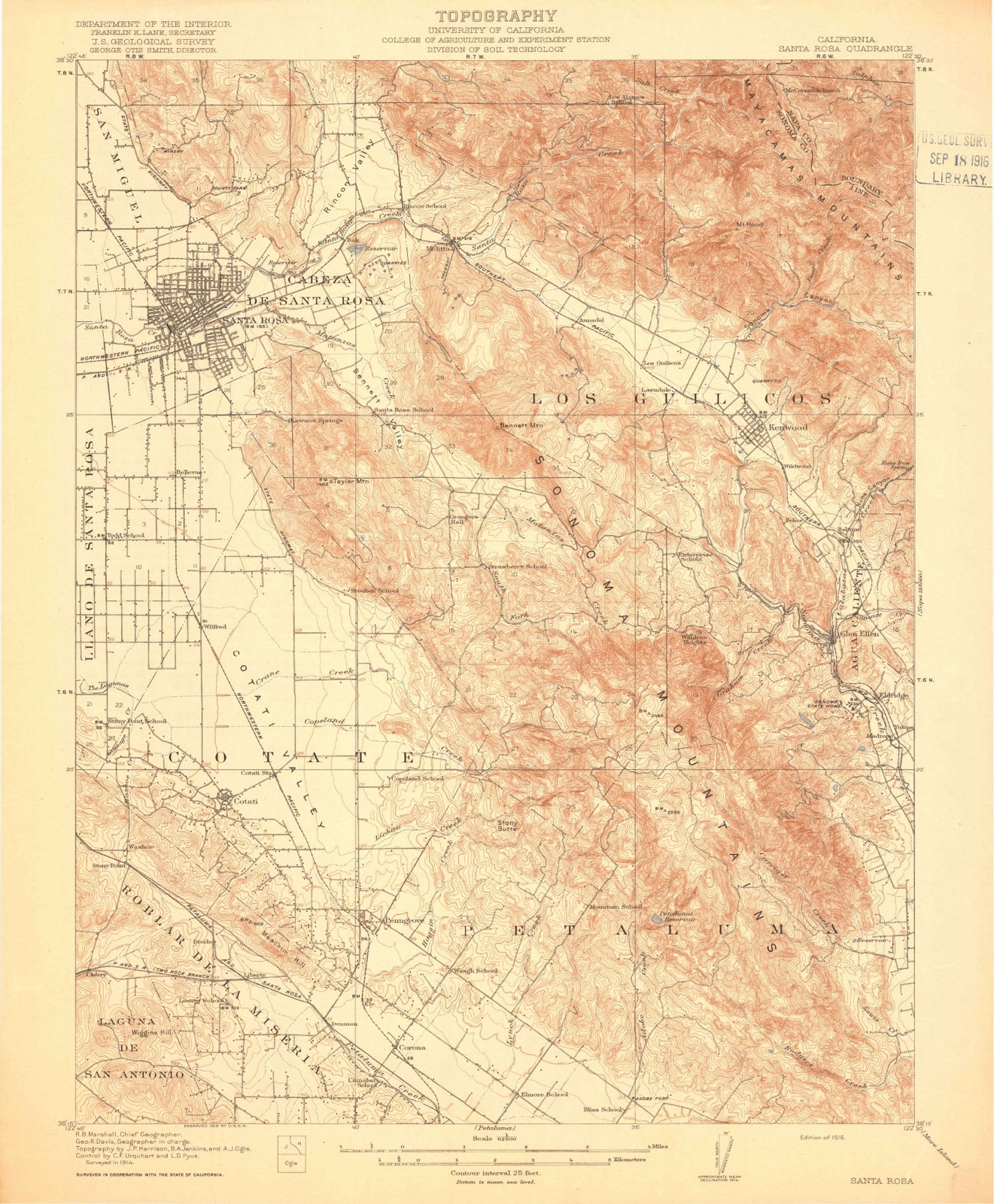 Topographic sheet of Bellevue, surveyed 1916