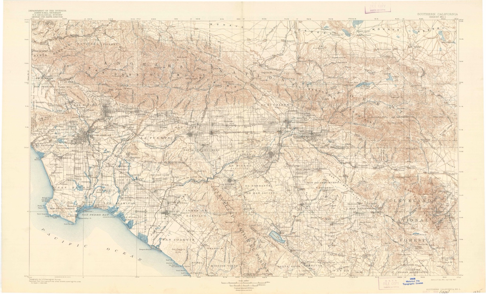 Topographic sheet of El Cerrito, surveyed 1901