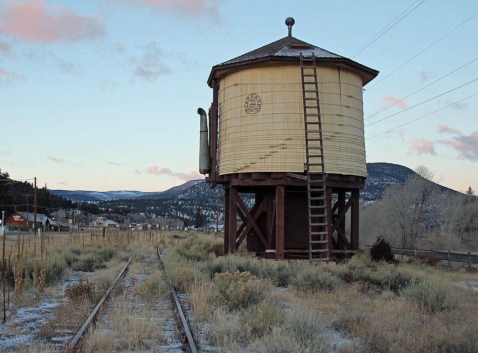 Photograph of Denver & Rio Grande Railroad South Fork Water Tank