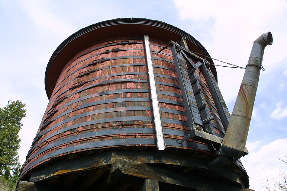 Photograph of Rio Grande Southern Railroad Trout Lake Water Tank