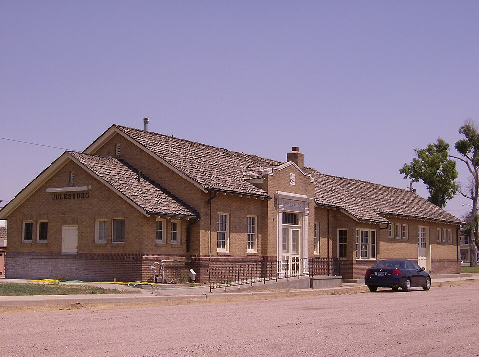 Photograph of Union Pacific Railroad Julesburg Depot